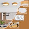 Wood Grain Gold LED Downlight 3 Colors Ceiling Light Spot Led Light Ultra Thin Panel Lamp for Living Room Home Decor