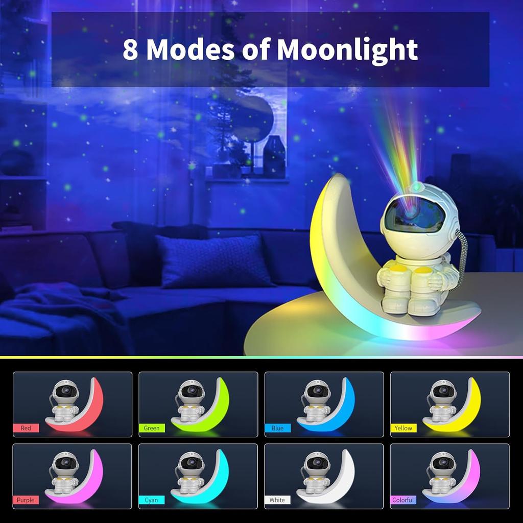 Star Galaxy Night Light Projector for Kids Bedrooms Astronaut Space Projector with Remote and Time for Home Party Decoration