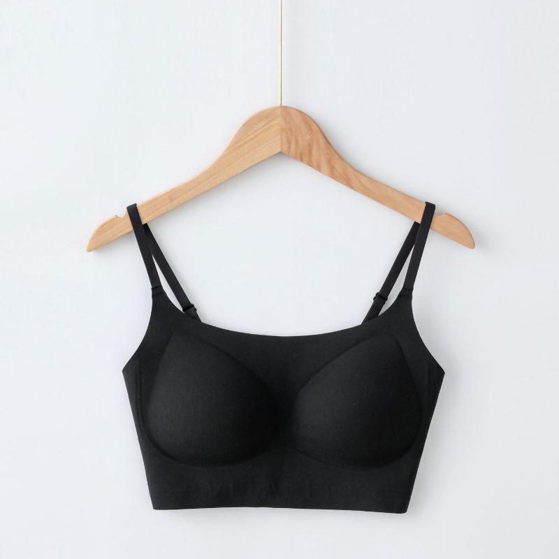 Seamless Fixed Cup Gathered and Brushed Liquid Foundation Small and Comfortable Invisible Beautiful Back Underwear Big Breasts