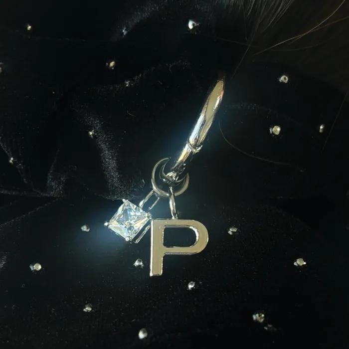 [Select 2 Initials / Gift Wrapping] Anniversary Initial Scrunchie, BLACK DOT