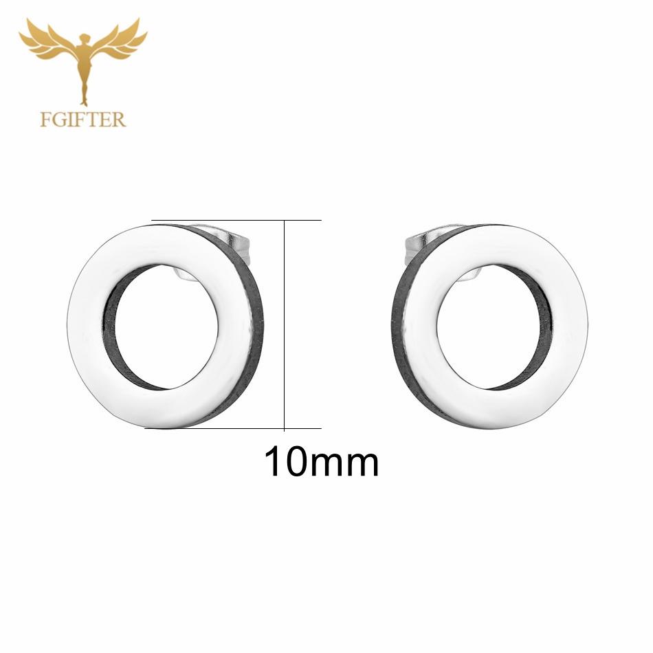 12 Paare Einfache Geometrische Ohrringe Großhandel Rund Quadratisch Stern Blitz 8 Stil Edelstahl Stecker Ohrringe Set Frau Zirkon