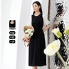 Summer Slimming A-line Dress Temperament Commuting Mid Length Skirt