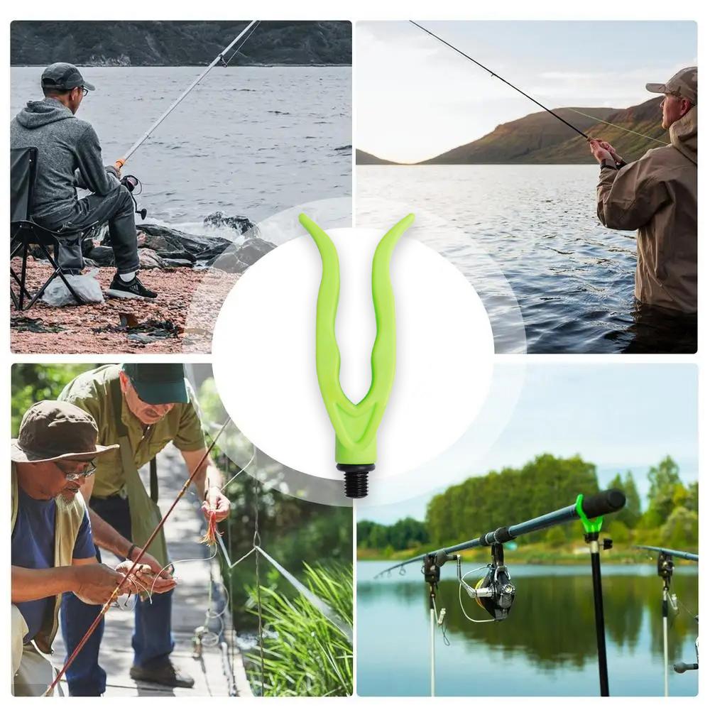 FTK Hirisi 1pcs Carp Fishing Rod Rest Head Pastic Gripper for Fishing Alarm and Buzz Bar Fishing Accessories