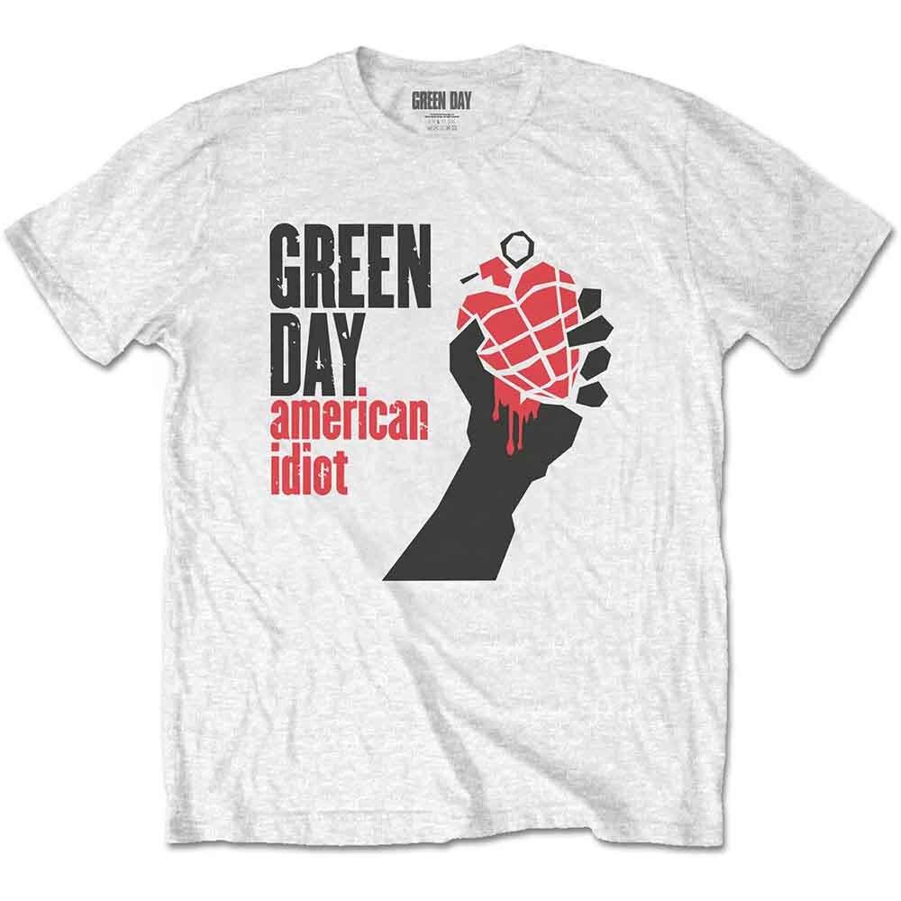 Green Day American Idiot T-Shirt White New S