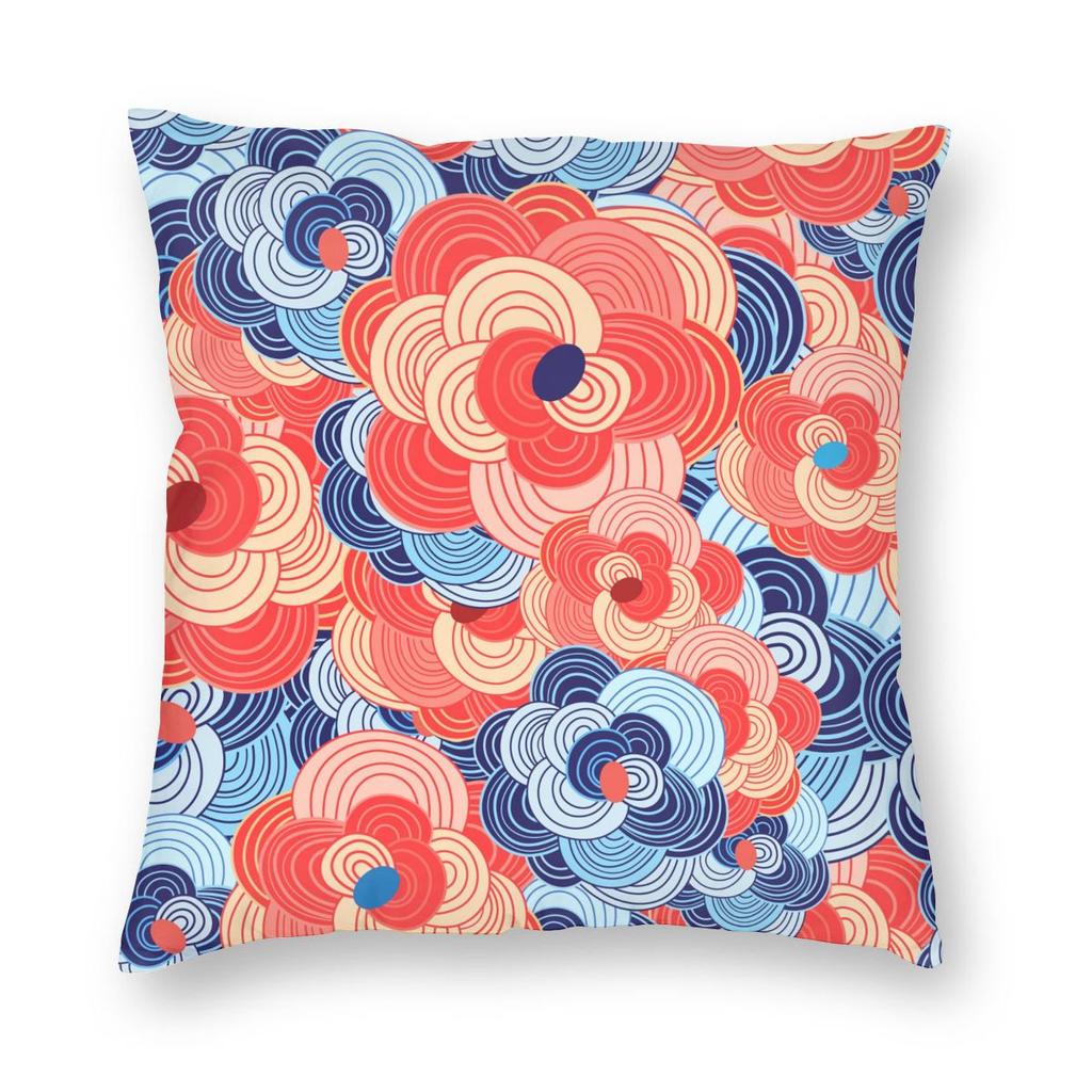 Simple Geometric Short Pillowcase Home Decoration Sofa  Car Office Cushion Cover