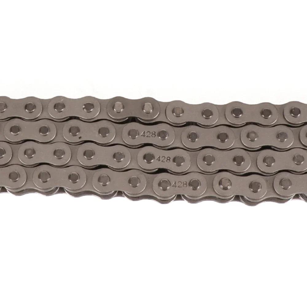 #428-140L Drive Chain With Connecting Master Link For 50cc 70cc 90cc 110cc 125cc 150cc Motorcycle Dirt Pit Bike ATV Quad Go Kart