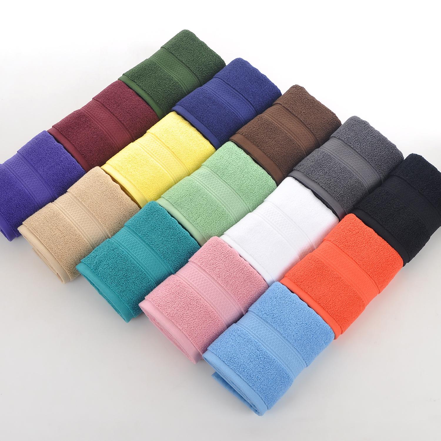 

Стиль, однотонное хлопковое квадратное полотенце, бытовое полотенце для лица, мягкое и впитывающее 34x34cm