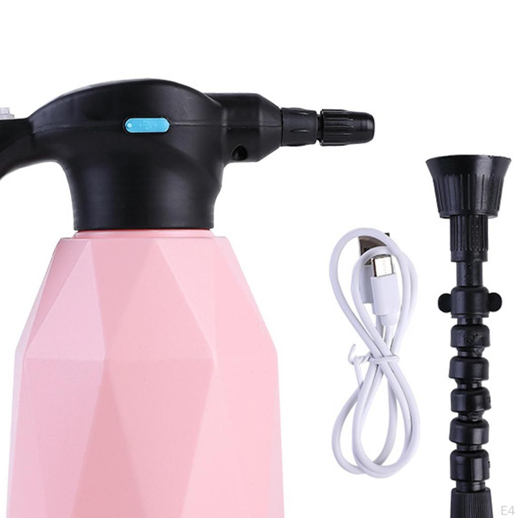 2L Automatic garden Sprayer, USB Rechargeable Fine Mist to Stream Spray Bottle, Handheld Spraying