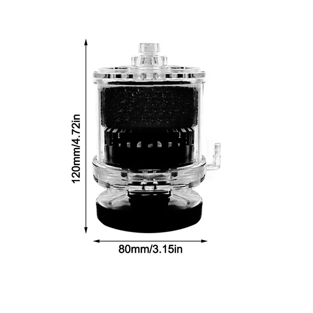 Pompa Ossigeno per Acquario 3 in 1 Acrilica con Sistema di Filtrazione Pompa Ossigeno per Acquario Filtro Biochimico a Spugna
