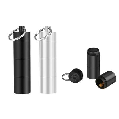 Pill Boxes Sealed Compartment EDC Tool Sealed Pill Bottle Storage Box Bottle Pill  Box