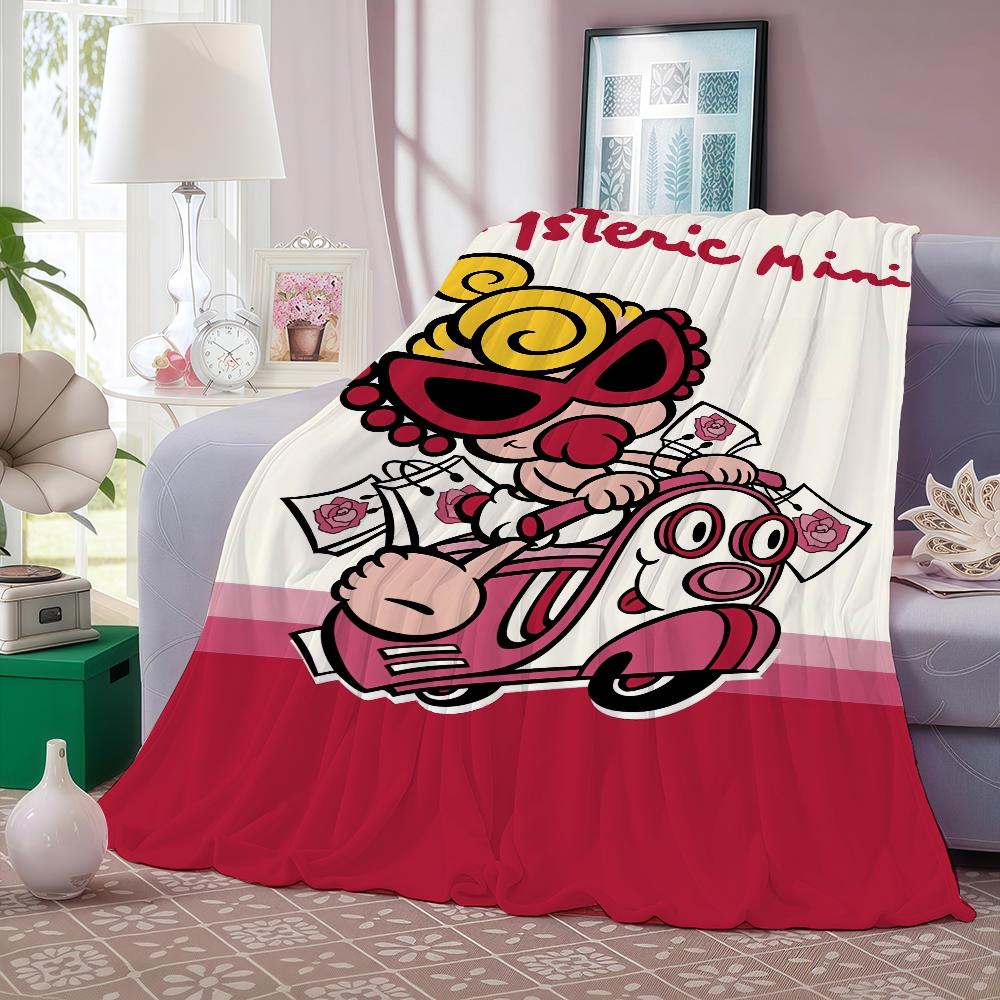 Fashion Brand H Hysteric M Mini Blanket Soft and Skin Friendly For Couch Bed Napping Bedspread All Seasons Comforter