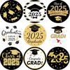 Graduation Stickers Class Of 2025 500Pcs Circular Adhesive Sealing Sticker Congrats Graduation Labels Grad Party Supply