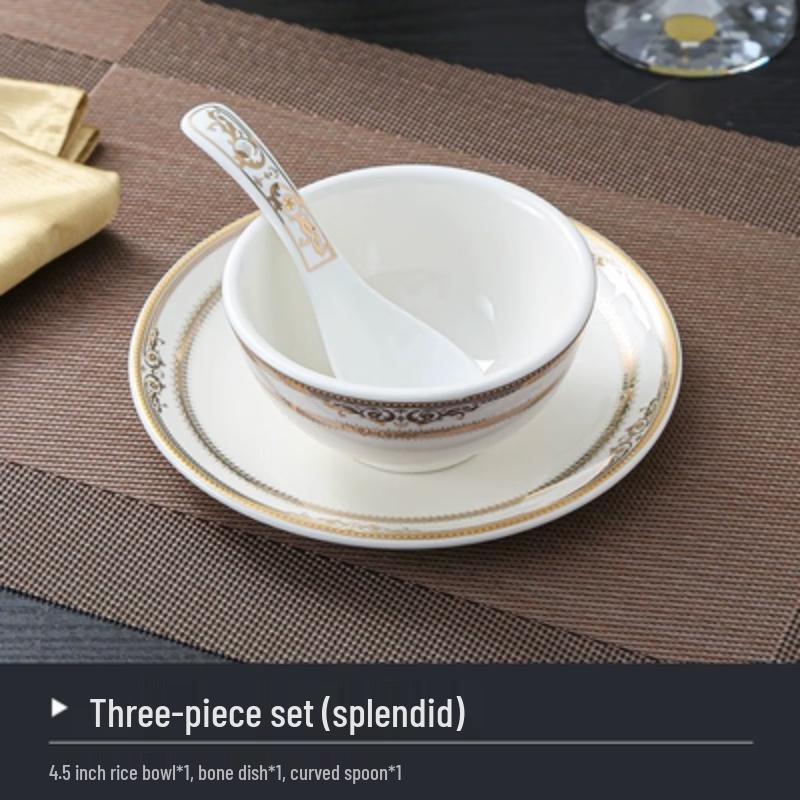 Ceramic 3-Piece Tableware Set
