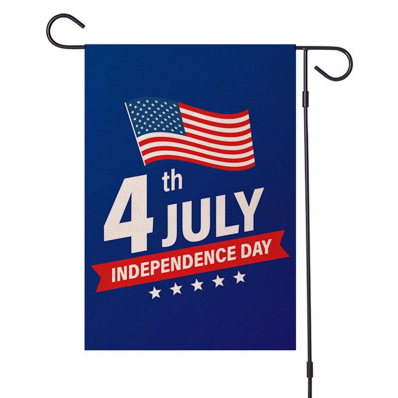 Patriotic One Nation Under Welcome Grădină Steagul Inch Dublu Fețe Ziua Independenței Ziua Memorială Banner de decorare în aer liber
