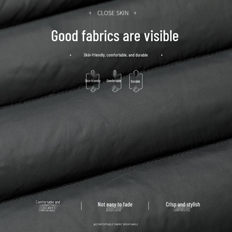 Men's Long Sleeve Down Jacket Liner, Wearable Inside & Outside for Autumn/Winter Warmth