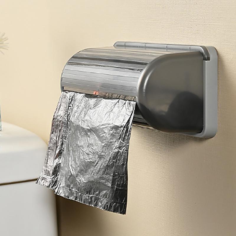 Trash Bags Storage Box Bathroom Kitchen Wall Mounted Garbage Bags Holder Rack Transparent Acrylic Garbage Bag Storage Boxes