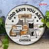 Vintage Cat Metal Sign 8x8 Inch Cute Pet Wall Decor For Home Cafe Bar Garden Yard