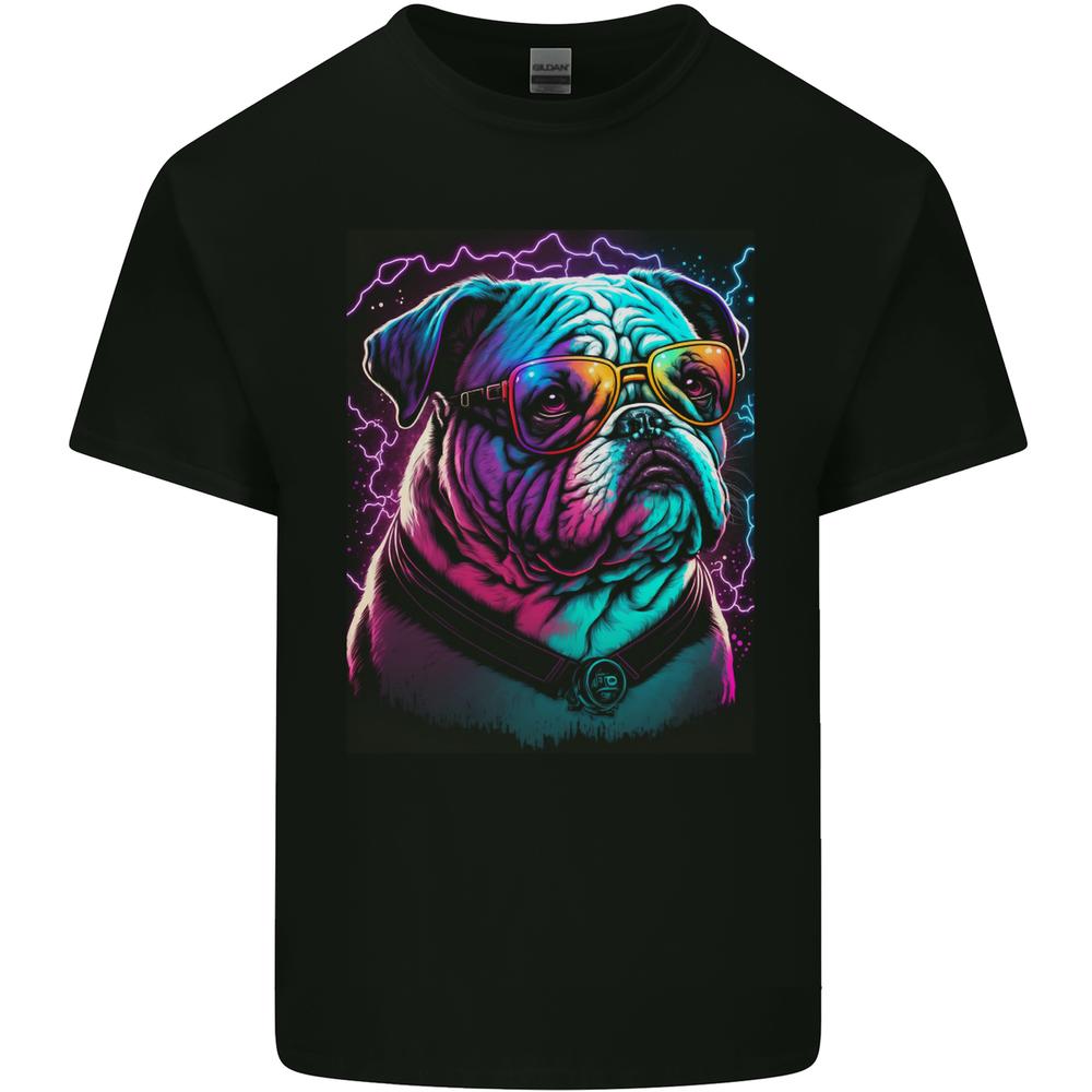A Cool Bulldog With Glasses Dog Kids T-shirt Childrens XXL