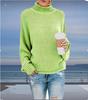 2025 Women's High Neck Loose Pullover Sweater - Autumn/Winter Plus Size European & American Style