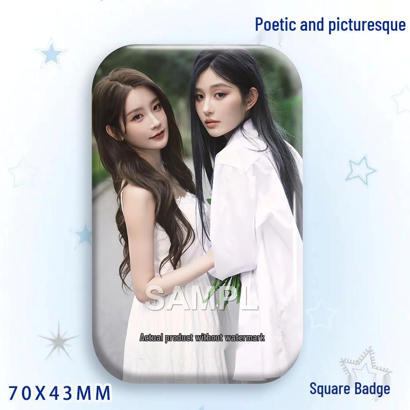 Yi CP Concert Support: Poetry & Painting Acrylic Keychain, Bag Brooch, Star Badge Ornament