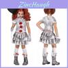 Halloween It Clown Role Playing Costume Set Children Dress For Role Play