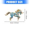 Unicorns Brooch Sturdy Metal Artistics Crafted Accessory for Fashionable Wardrobe Enhancement