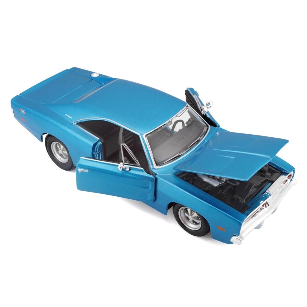 1969 Dodge Charger Blue Diecast Model Car R/T 125