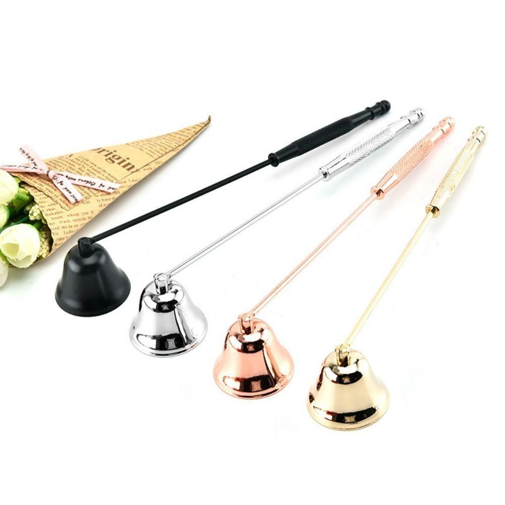 Stainless Steel Candle Flame Snuffer Bell Shape Cover Candle Stopper Wick Snuffer for Home Safety