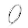 2024 Gold Plated Titanium Steel Couple Rings: 2/4/6/8mm Round Arc Design