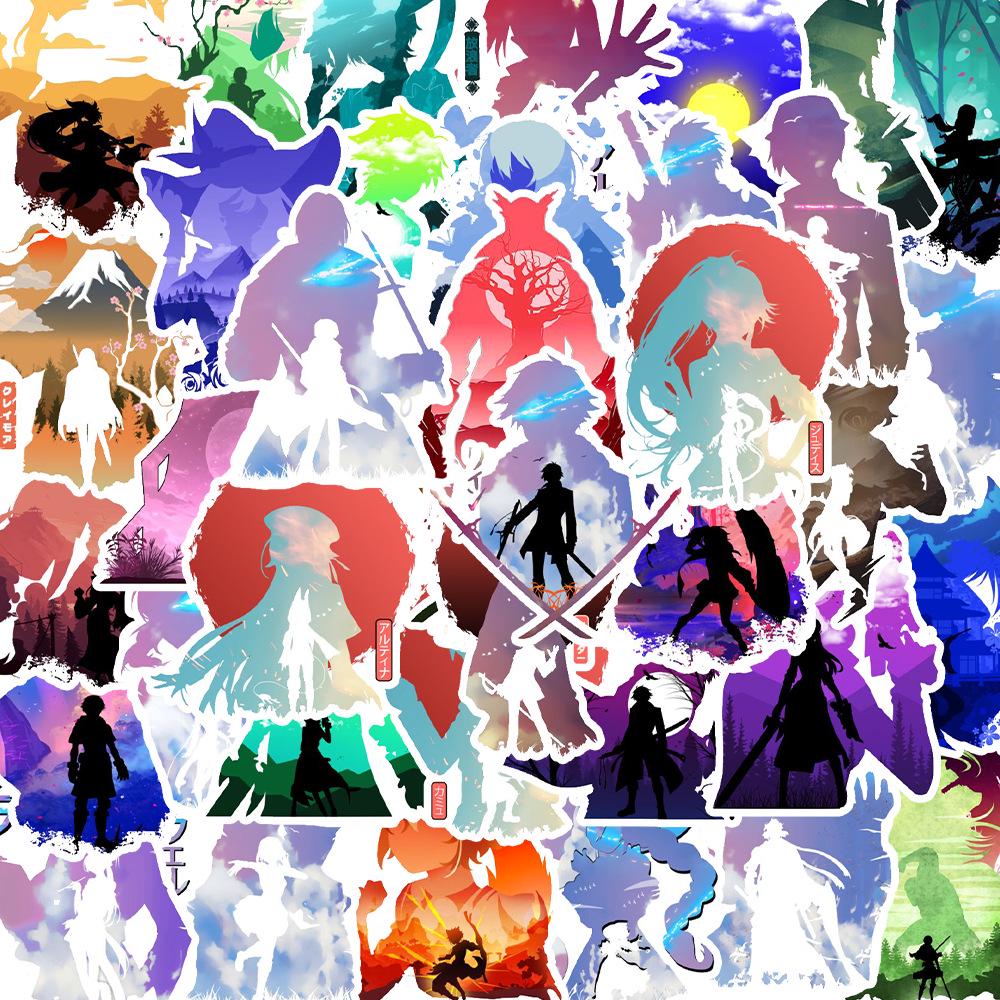 54 Japanese Anime Mushoku Tensei Graffiti Stickers - Waterproof for Phone, Laptop, Water Bottle, Refrigerator