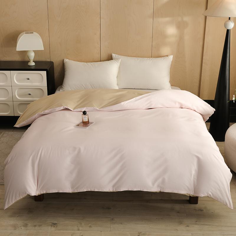 2025 new twill pure cotton quilt cover cotton solid color quilt cover single student dormitory skin-friendly single quilt cover