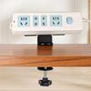 Under Desk Power Strip Holder No-Drill Wire Organizing Tool Anti-Slip Socket Cable Storage Rack for Outlet Fixing/Shelf Storage