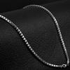 Sky Green Men's 925 Sterling Silver Necklace - Korean Fashion Short Clavicle Chain