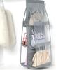 Double Side Transparent 6 Pocket Organizer Backpack Handbag Storage Bags Shoe Storage Bag Home Supplies Closet Rack Hangers