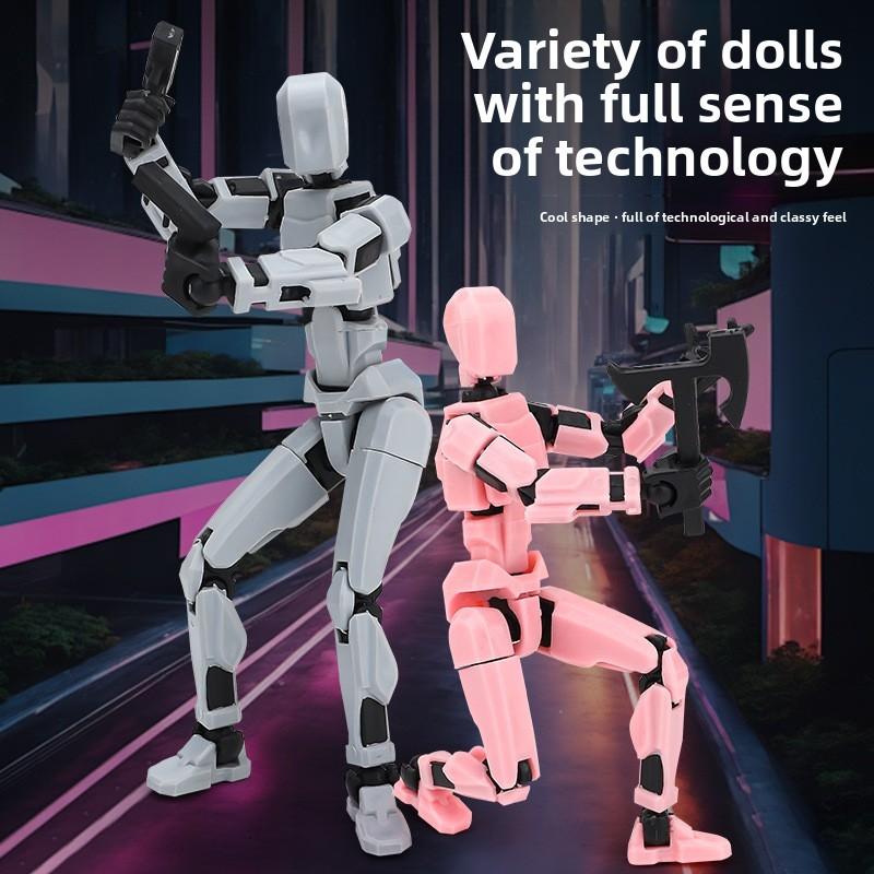 Inertia Control Robot Models Creative Action Figures Set With Joints Magnetic