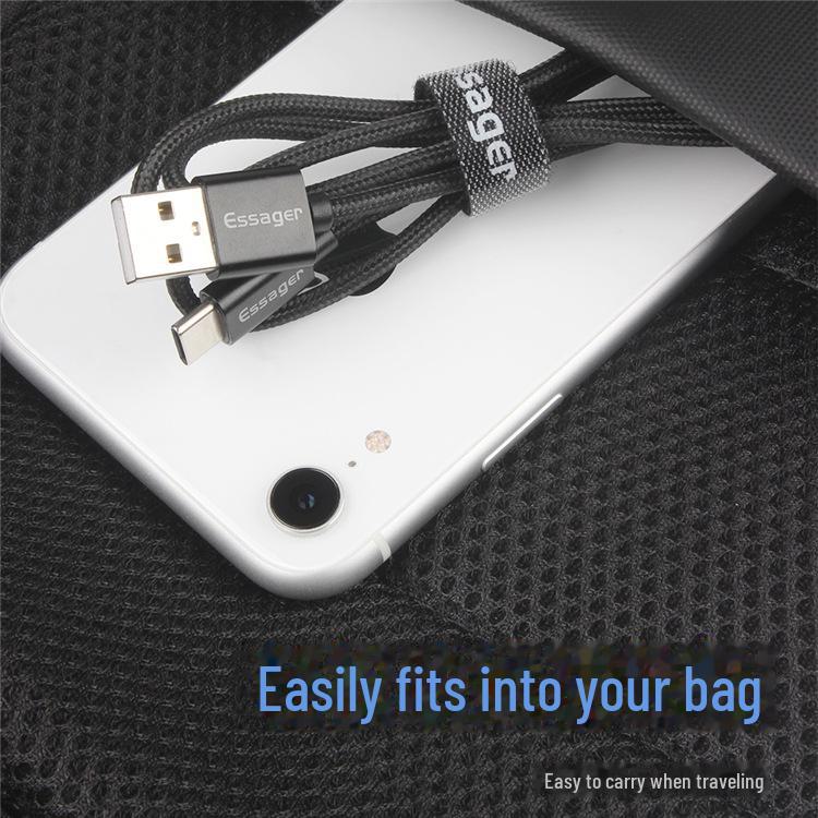 ESSAGER Self-Adhesive Velcro Cable Management Belt for Data and Power Cables