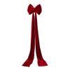 NUCHI Velvet Super Large Christmas Tree Bow Decoration Pendant