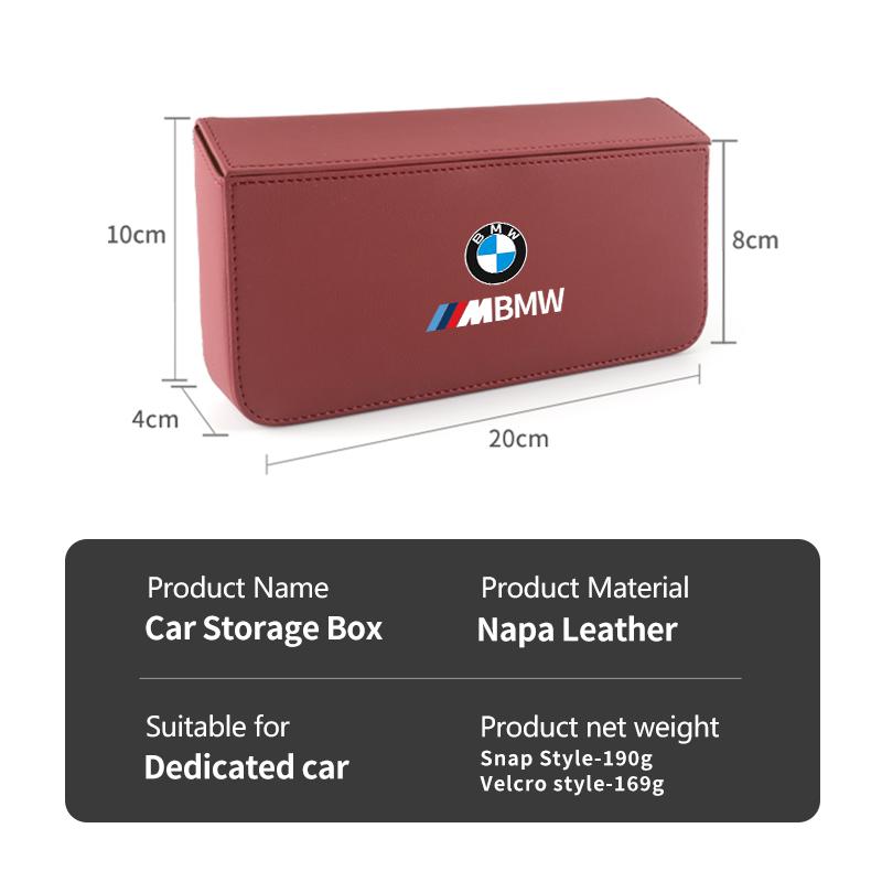 2025 Gorące Akcesoria Samochodowe Kwadratowe Skórzane Pudełko do Przechowywania Akcesoria Do BMW X1 X3 X5 Serii 3 Serii 5 F10 F25 F18 F15 F30 G01 G02 G