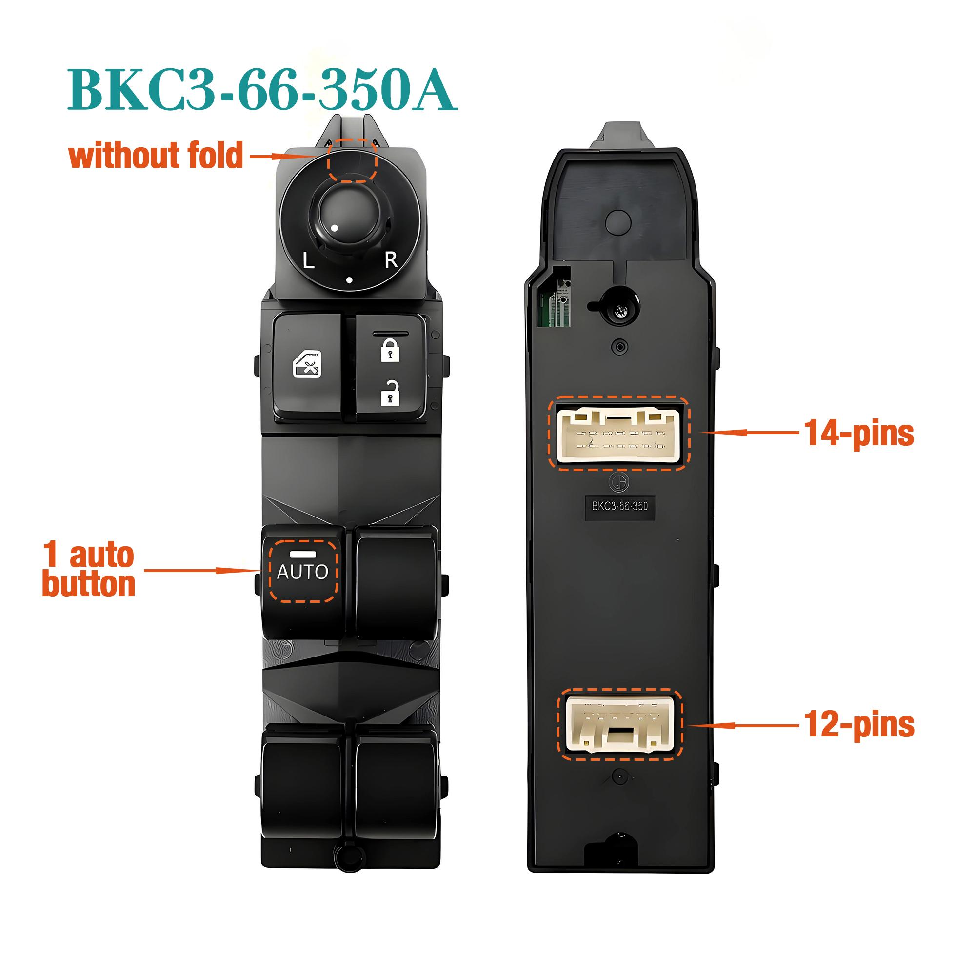 BKC3-66-350A BKC366350A Electric Power Master Window Switch Glass Lifter Control Button,For Mazda CX-5 CX5 3 Axela 2013-2017 LHD BKC3-66-350A