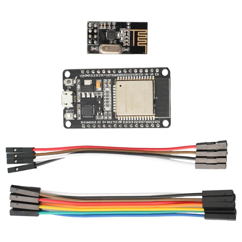 ESP32+NRF24L01+Cable DTU For Hoymiles DIY Kit Effortless Monitoring High Performance Components Wide Compatibility