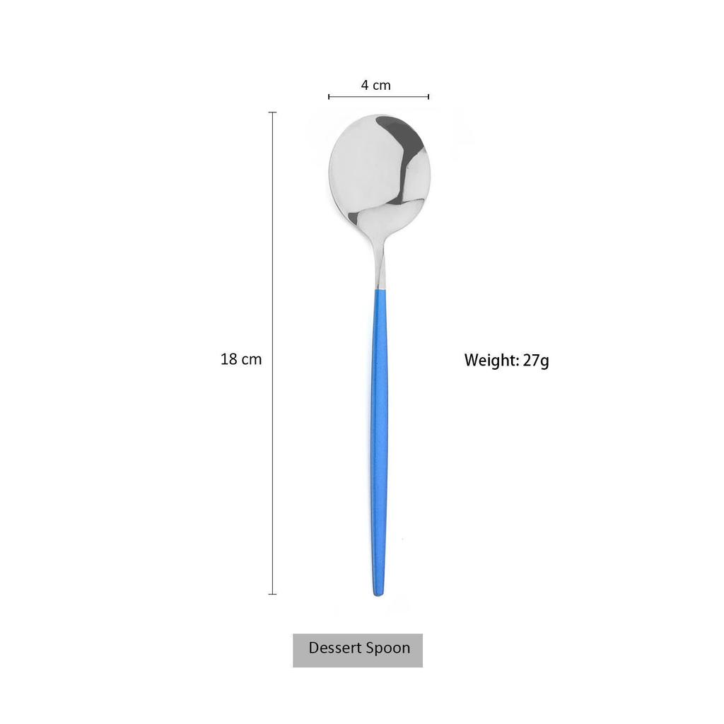 Blue Cutlery Set 18/0 Stainless Steel Gold Dinnerware Set Silverware Flatware Set Dinner Knife Fork Spoon Dropshipping