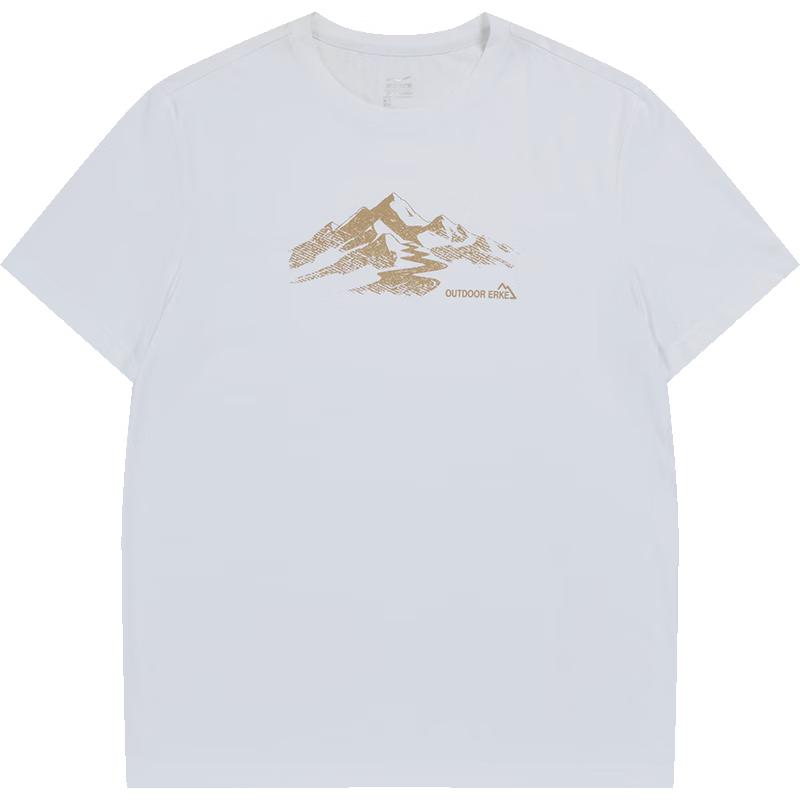 Erke Men s Anti-bacterial Crew Neck Running T-Shirt L