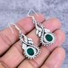 Green Onyx Gemstone Handmade 925 Sterling Silver Jewelry Earring 1.97" M-2694