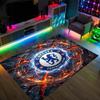 Dywan kryształowy aksamitny Chelsea FC przytulny nie?Antypoślizgowy Dywan Wzorzysty Do Sypialni Salonu Przedpokoju