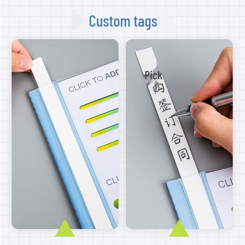 Jin De Li A4 2-Hole Plastic File Binding Strips