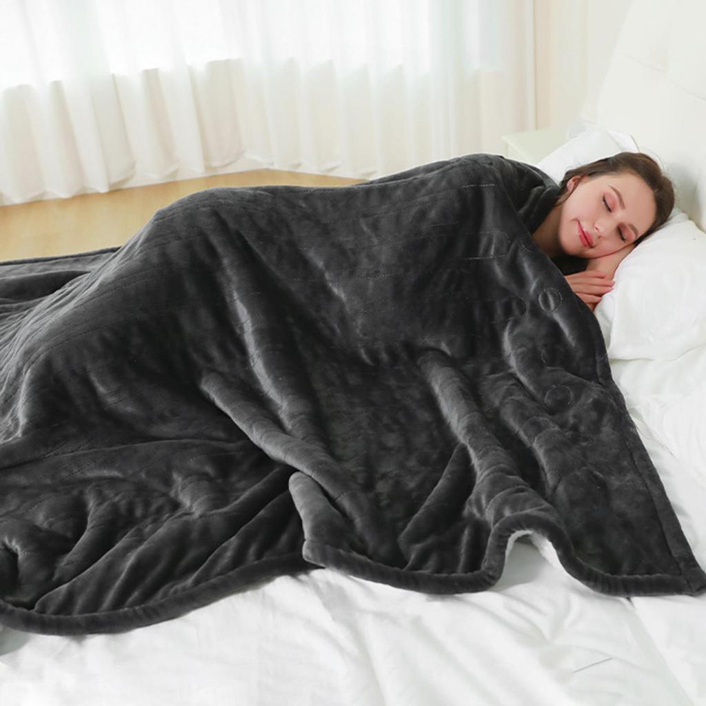 Electric Throw Blanket 9 Levels Intelligent Timing Soft Heated Cape Flannel Heated Blanket for Home Travel Couch Bedroom Office