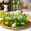Easter Hen Rabbit Gift Packaging Bag Square Handheld Kids Egg Soft Felt Basket Cookie Bags Easter Party Birthday Favors Decors
