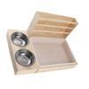 3 in 1 Rabbit Hay Feeder with Litter Box and 2 Bowls Animals Hay Manger Grass Food Rack for Guinea Pig