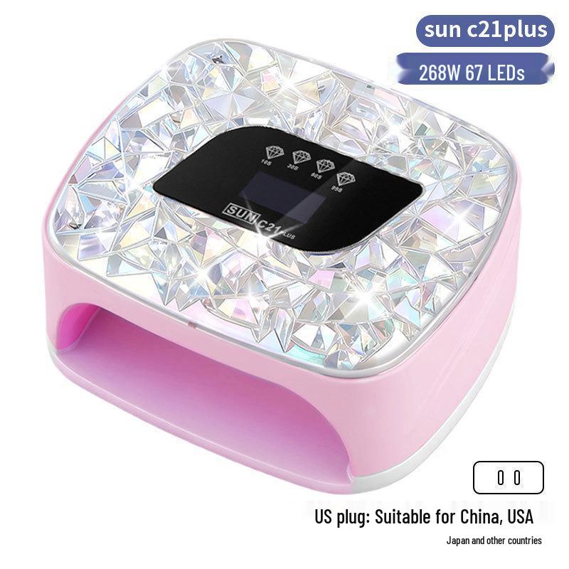 256W High Power UV/LED Dual Light Nail Curing Lamp