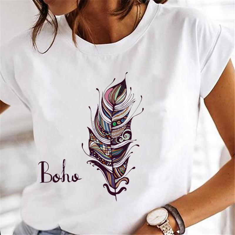 Hand Of Hamsa Fatima Print Fashion T-shirt Top Women's Summer Casual Harajuku Pattern Print Short Sleeve Shirt Y2K top